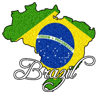 Mapa de Bandera brasilea